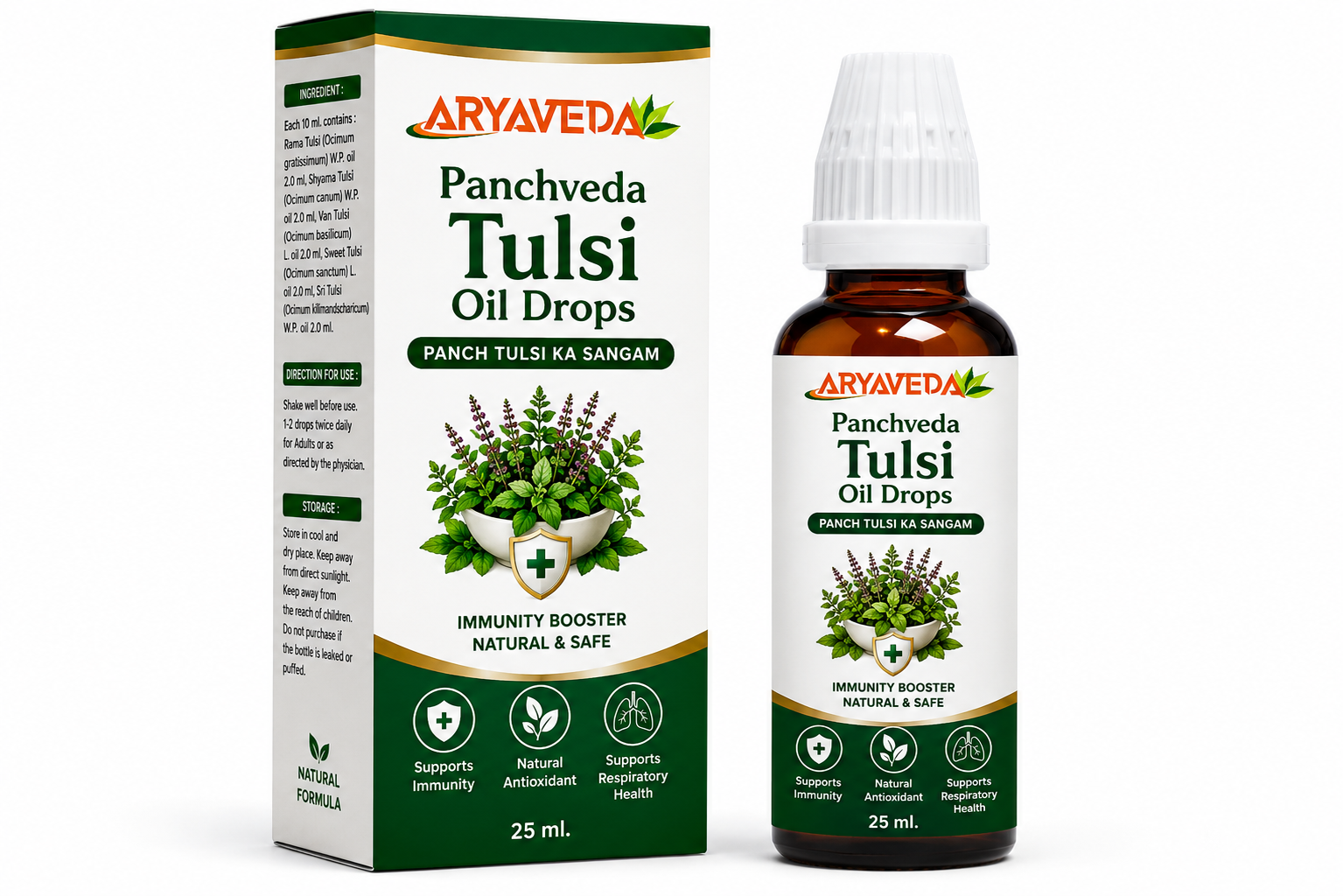 Panchveda tulsi oil drop 